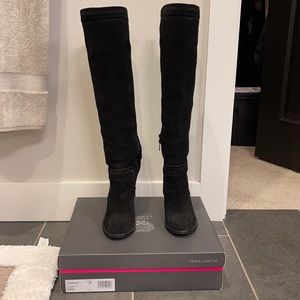 Black over the knee boots - black 7.5